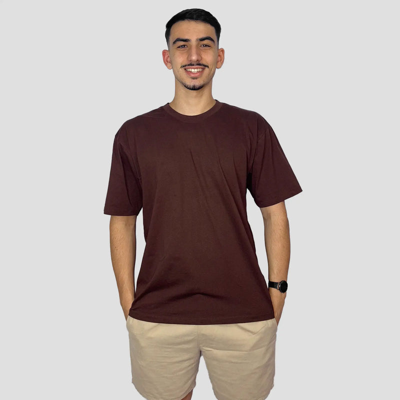 Camiseta Oversized Masculina Branca Lisa 100% Algodão Vibes 47
