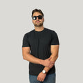 Camiseta Básica Masculina Branca Lisa Vibes47 100% Algodão Malha Penteada